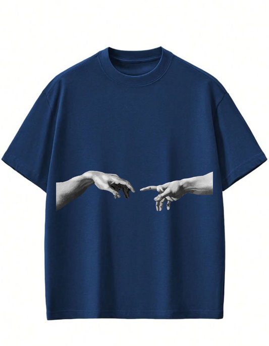 Artistic Hand Reach T-Shirt - Vintage Brown"