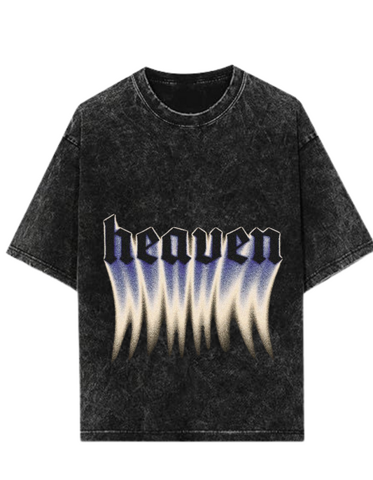 Oversized “Heaven” Graphic T-Shirt – Streetwear Style